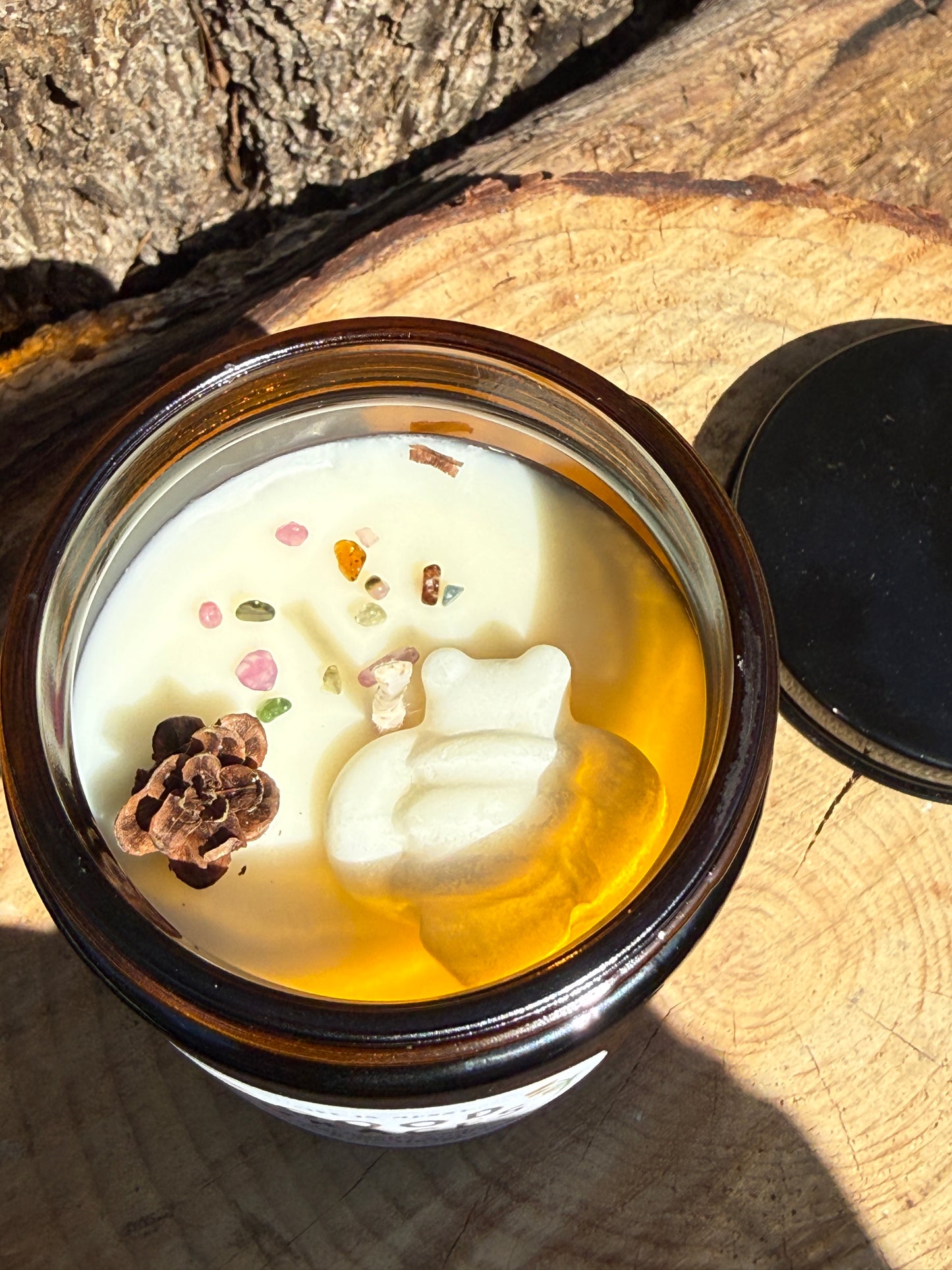Amber Glass Candle